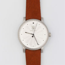 Load image into Gallery viewer, Eos Stefano Braga Watch - Silver and Warm Brown
