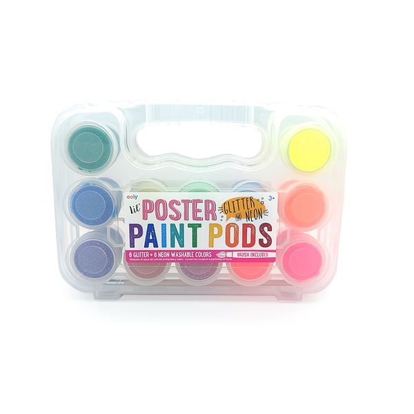 Lil' Poster Paint Pods: Glitter and Neon