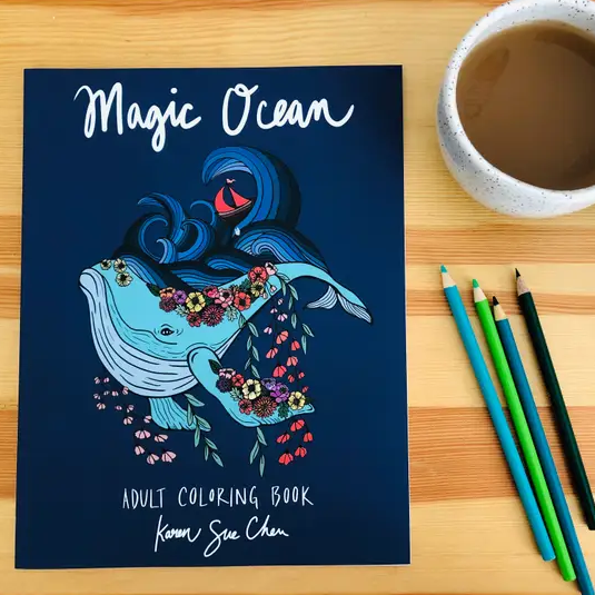 Magic Ocean Coloring Book