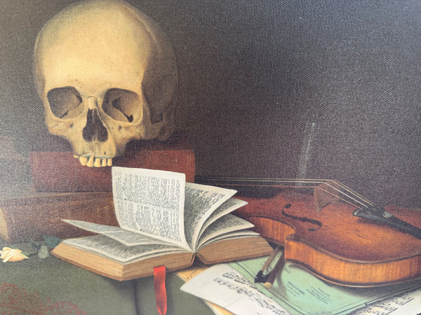 William M. Harnett's 'Mortality and Immortality' Canvas Print