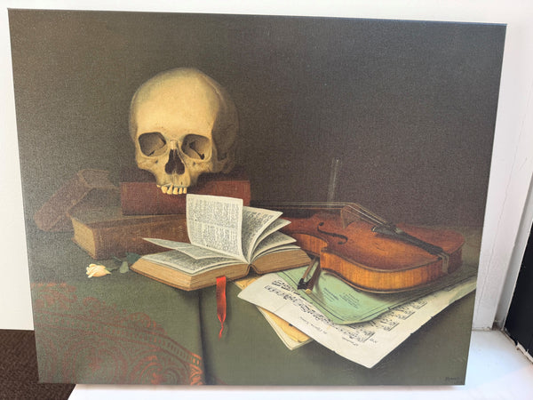 William M. Harnett's 'Mortality and Immortality' Canvas Print