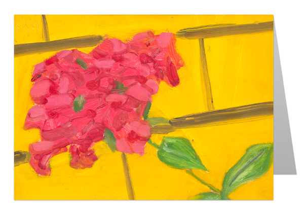 Alex Katz RED PHLOX, 1965 Note Card